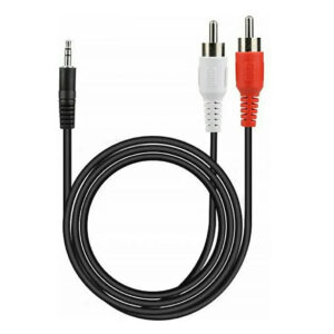 Cable miniplug 3.5 a 2 RCA 3 metros