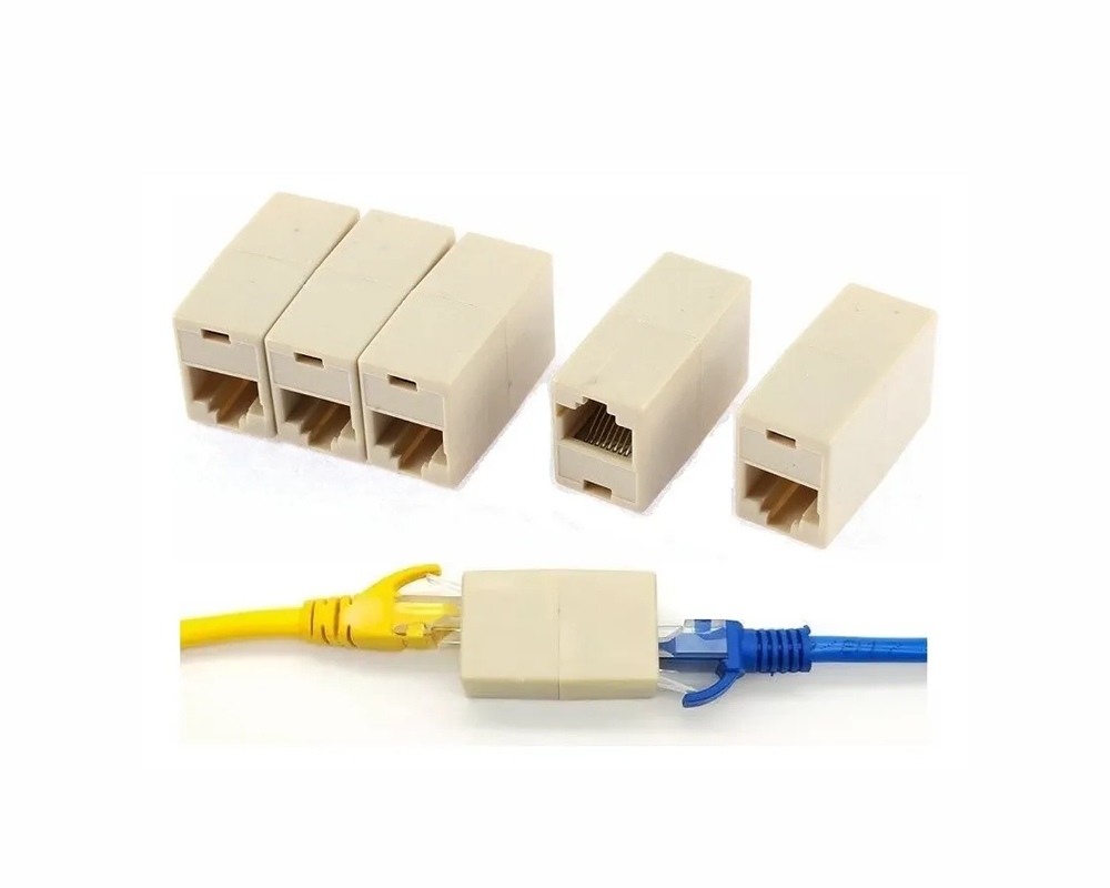 Unión para cable de red ficha RJ45