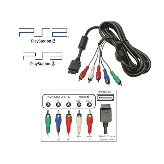 Cable video componente para PS2/PS3 - Imagen 2